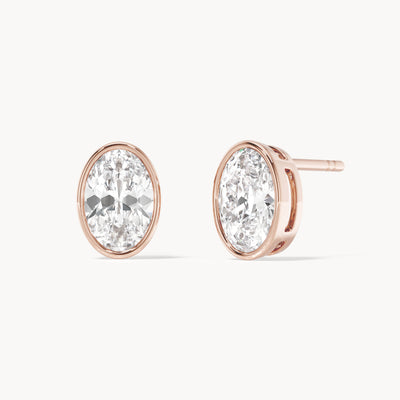 Bezel Studs Oval