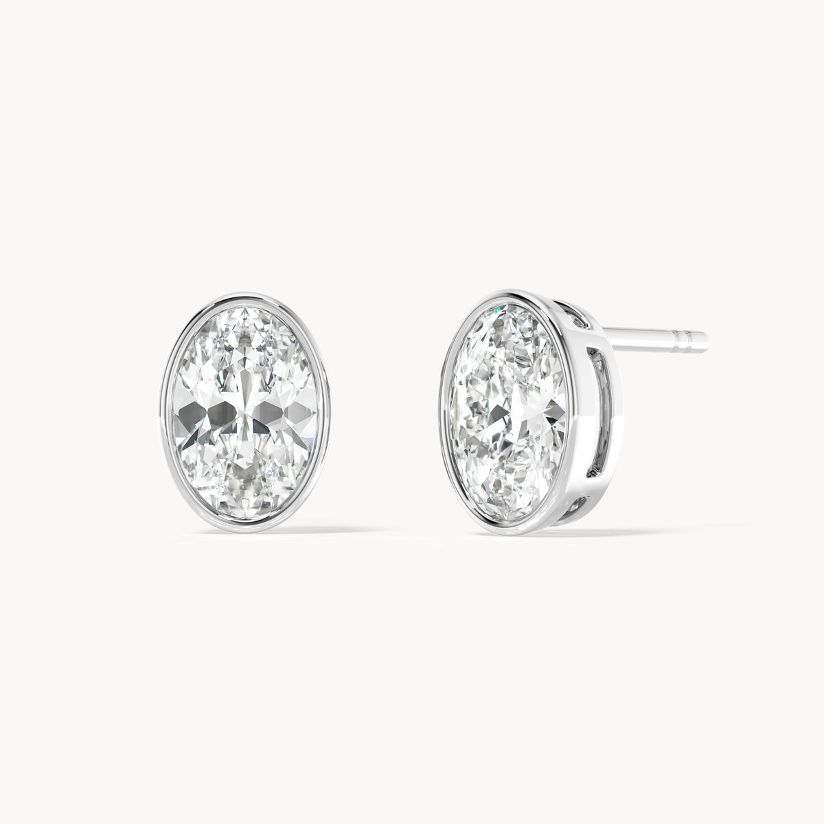 Bezel Studs Oval
