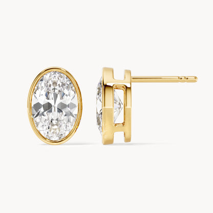 Bezel Studs Oval
