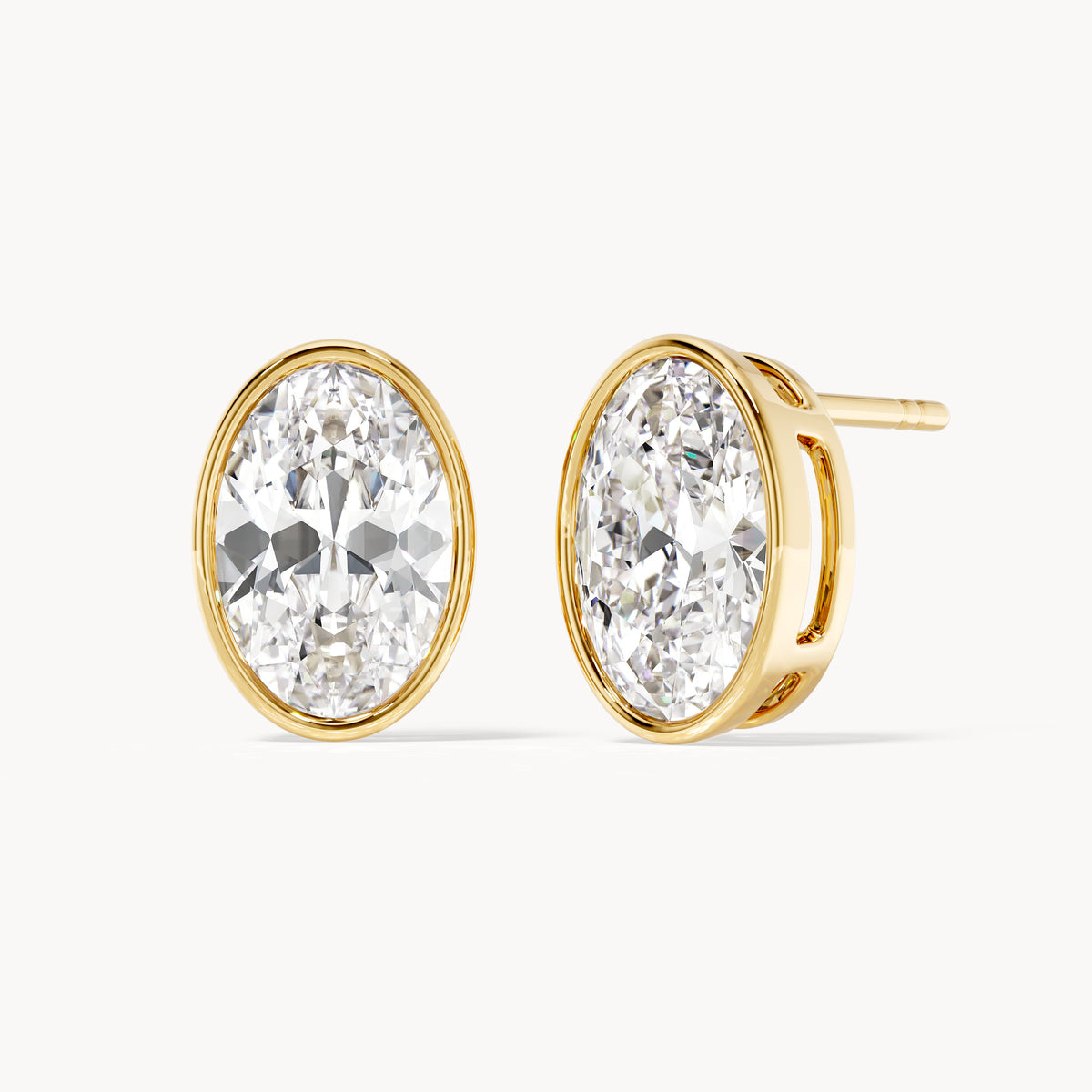 Bezel Studs Oval