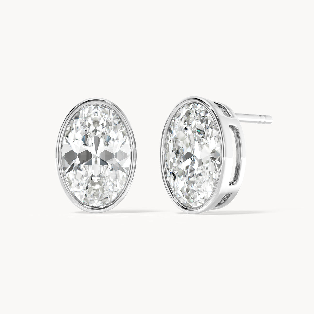 Bezel Studs Oval