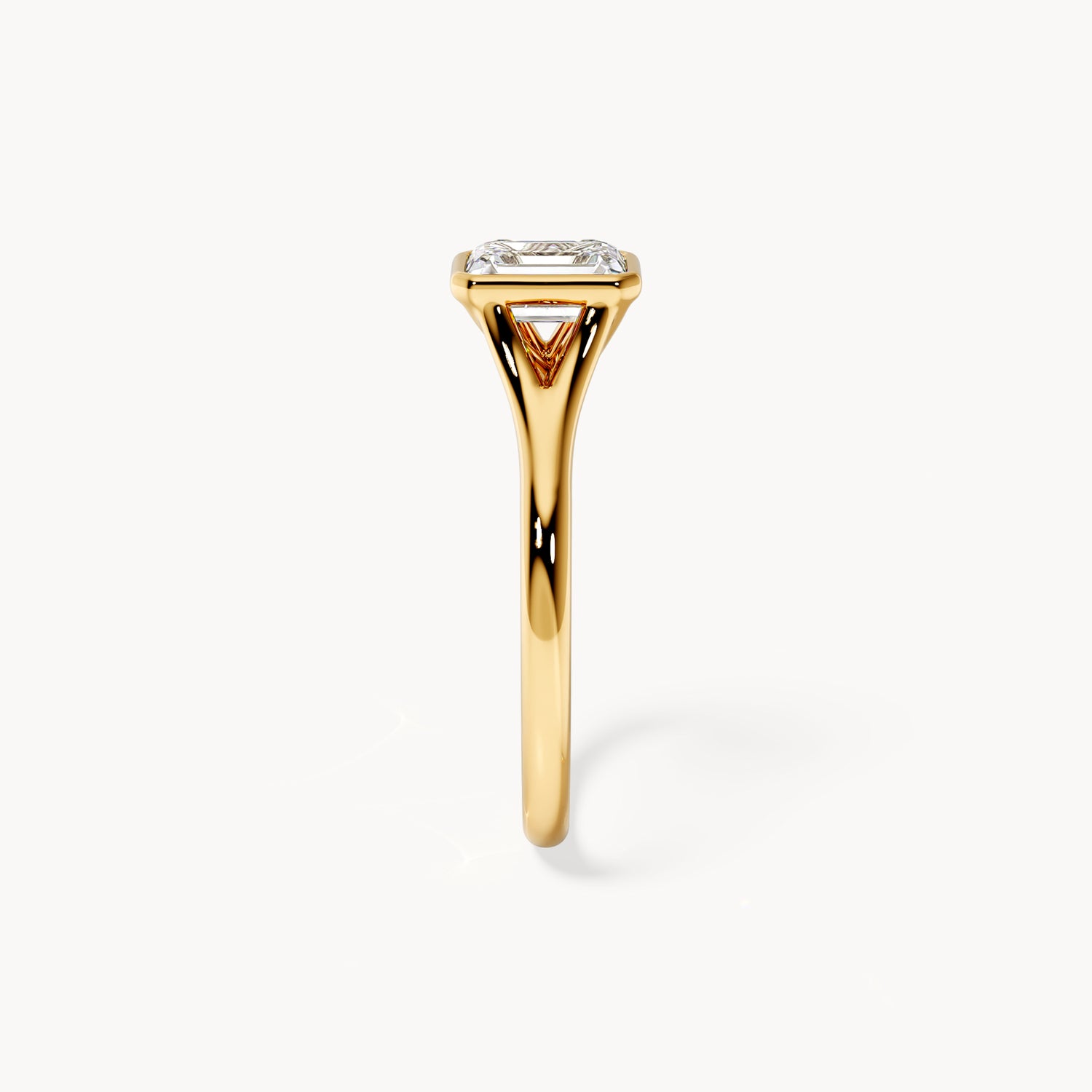 Bezel Verlobungsring Emerald