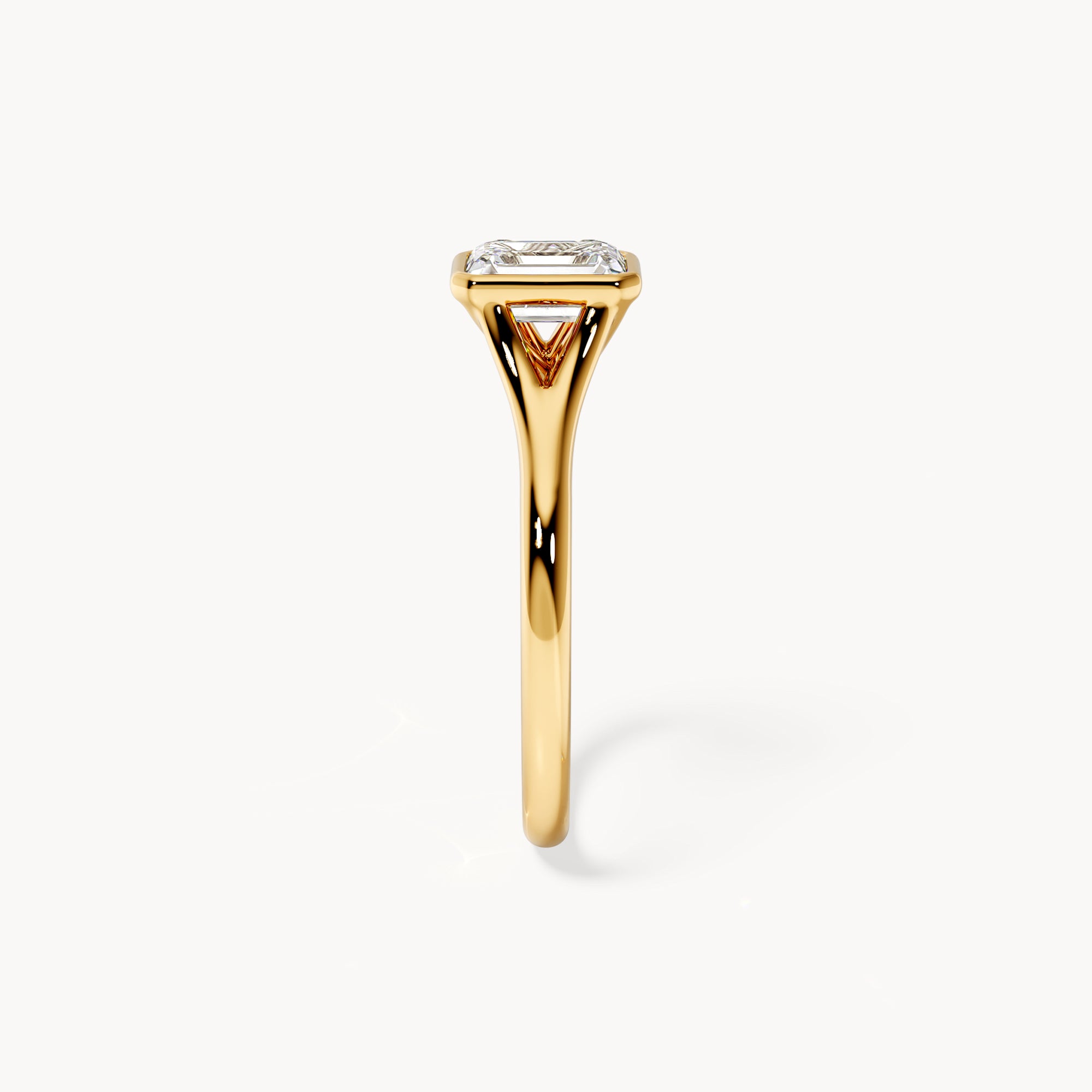 Bezel Verlobungsring Emerald