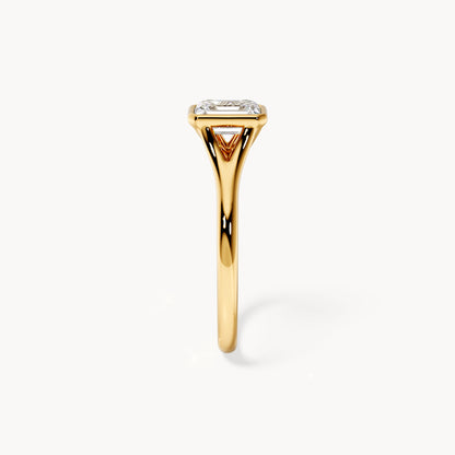 Bezel Verlobungsring Emerald