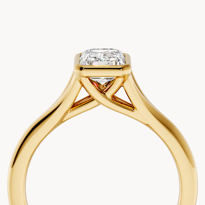 Bezel Verlobungsring Emerald