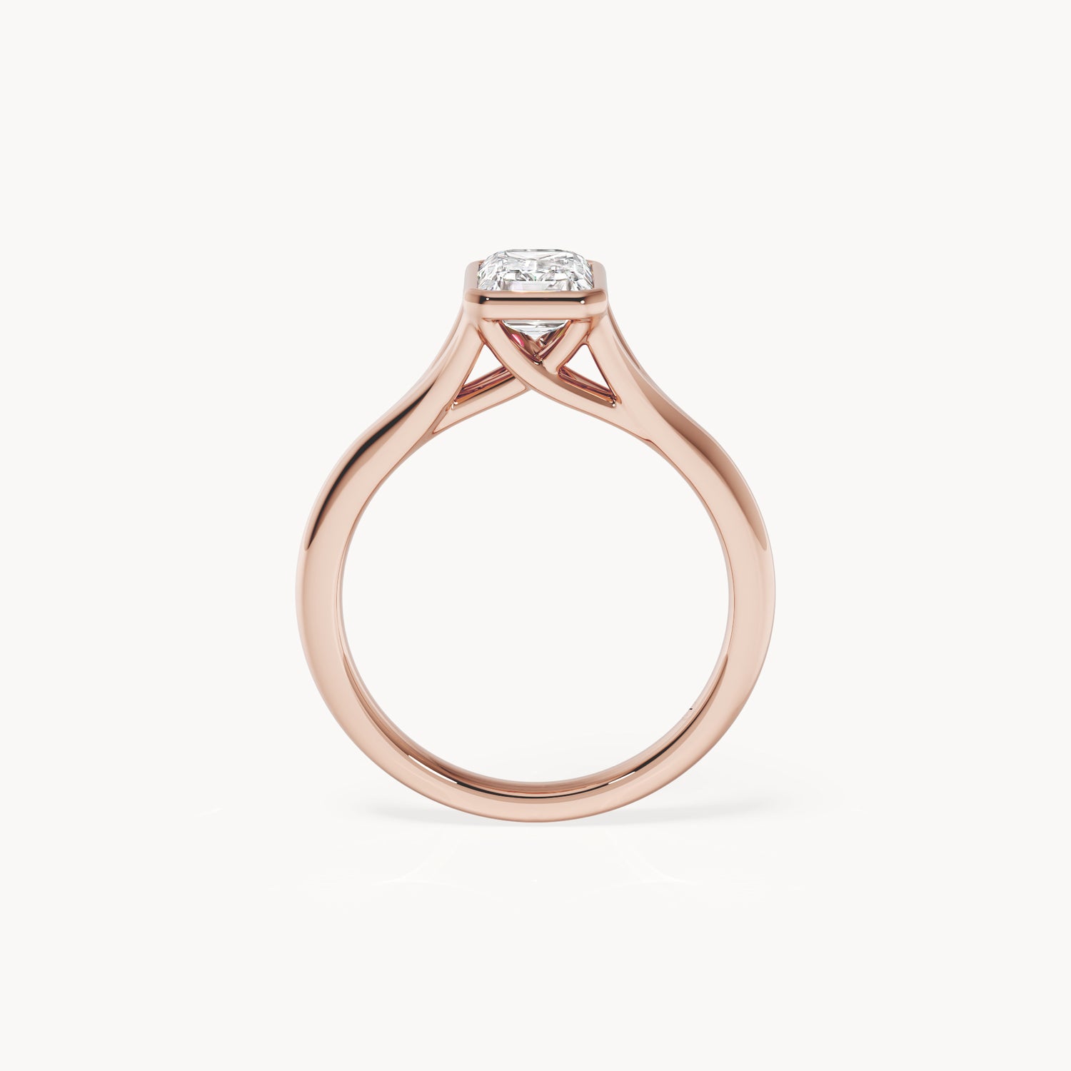 Bezel Verlobungsring Emerald