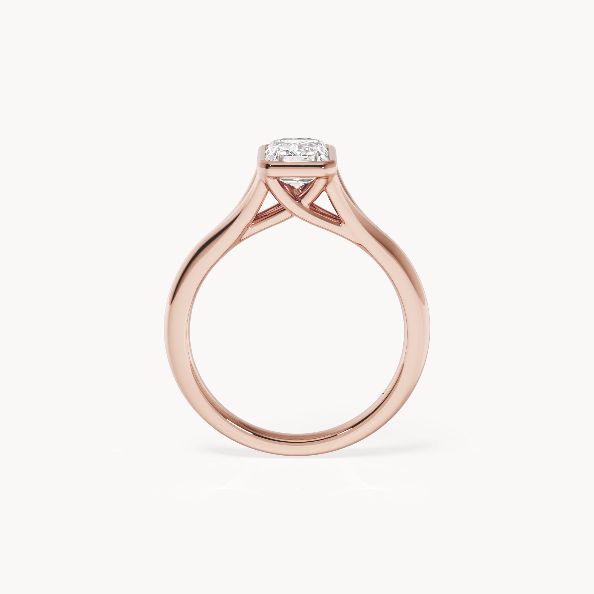 Bezel Verlobungsring Emerald