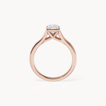 Bezel Verlobungsring Emerald