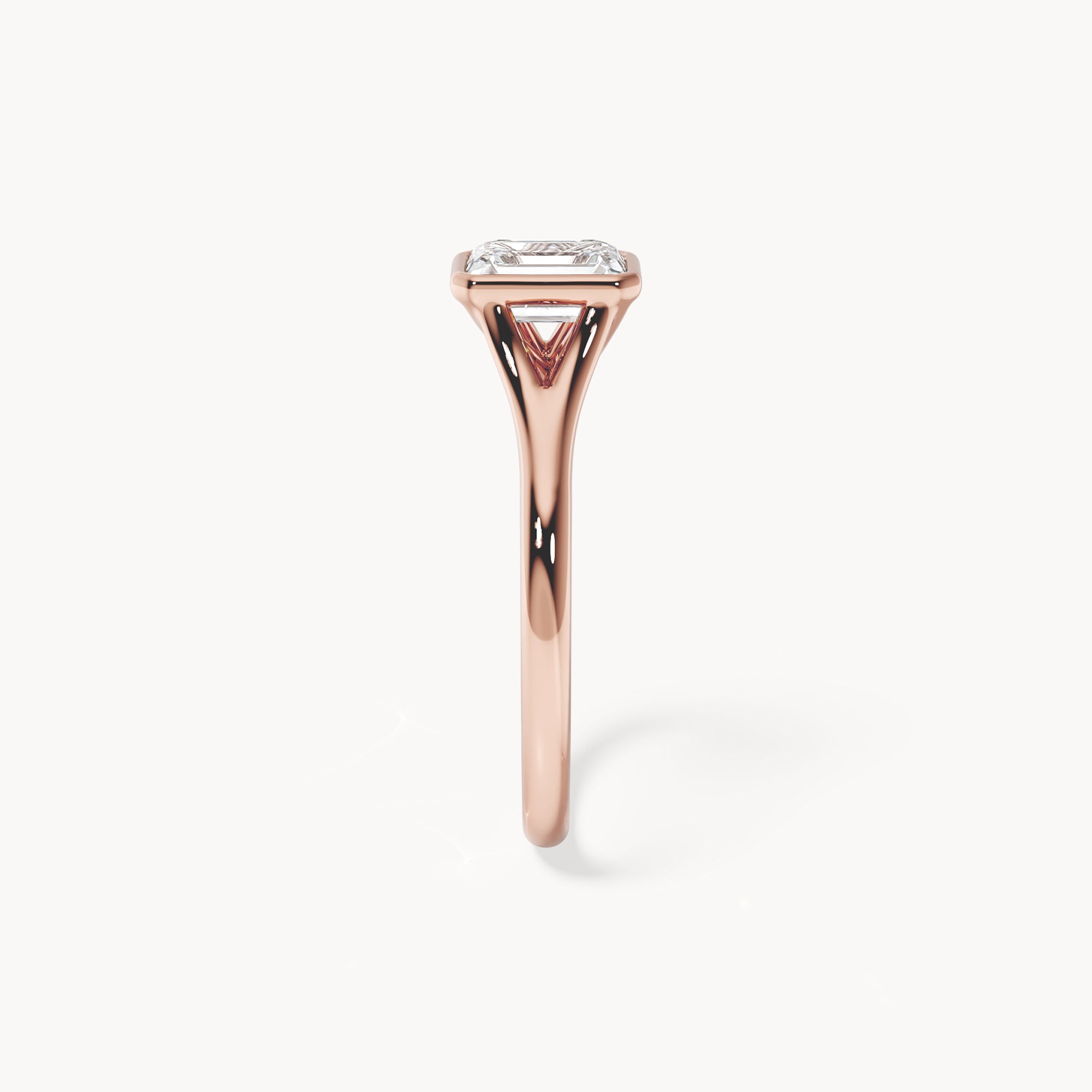Bezel Verlobungsring Emerald
