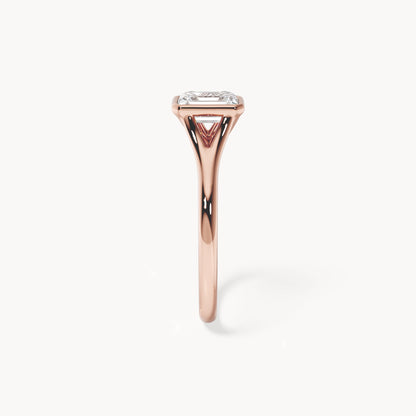 Bezel Verlobungsring Emerald
