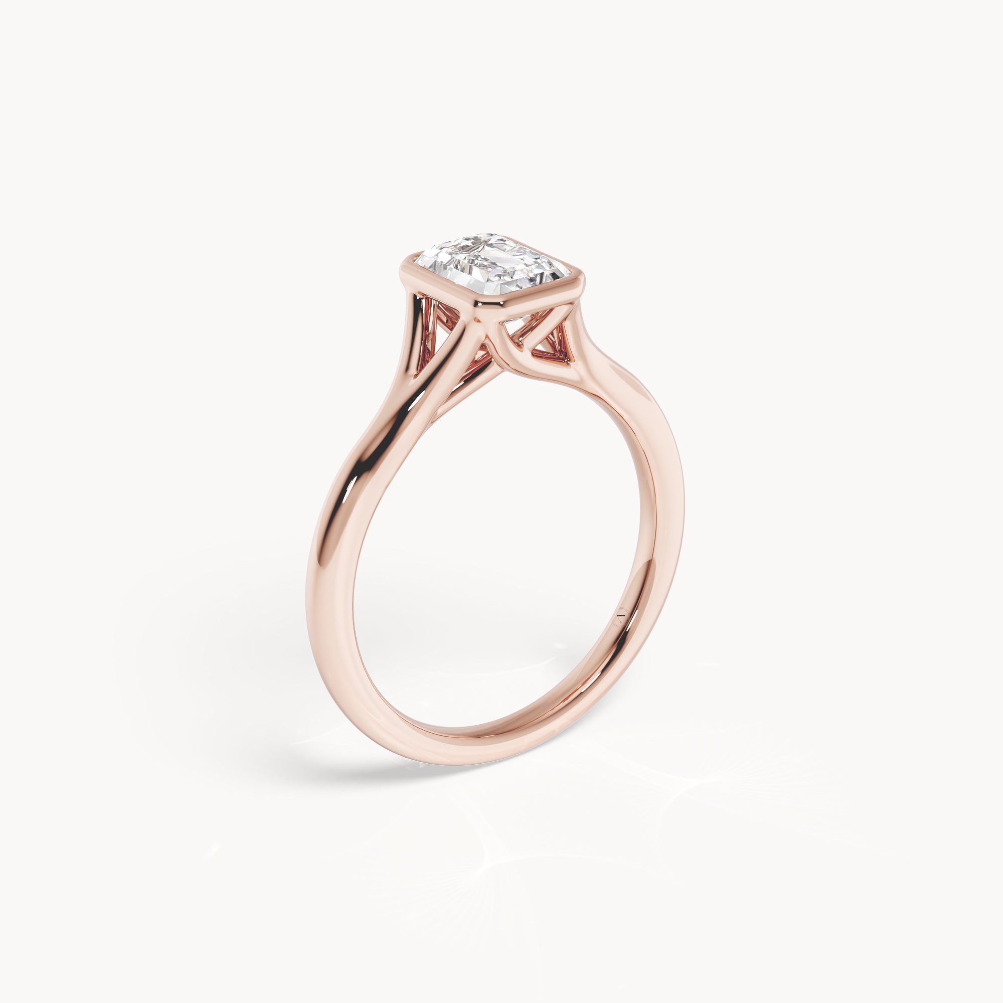 Bezel Verlobungsring Emerald