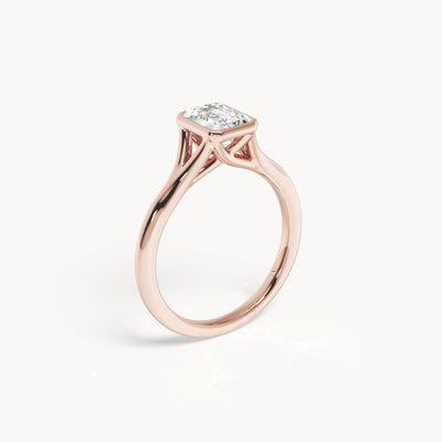 Bezel Verlobungsring Emerald