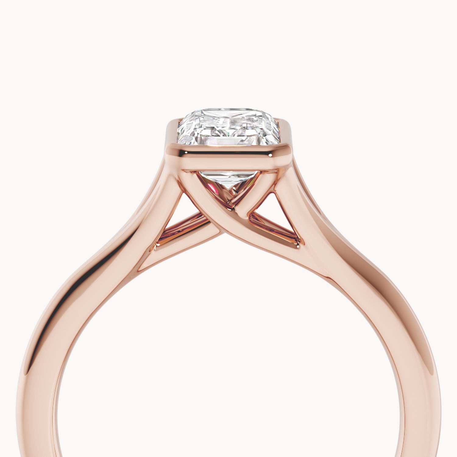 Bezel Verlobungsring Emerald