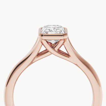 Bezel Verlobungsring Emerald