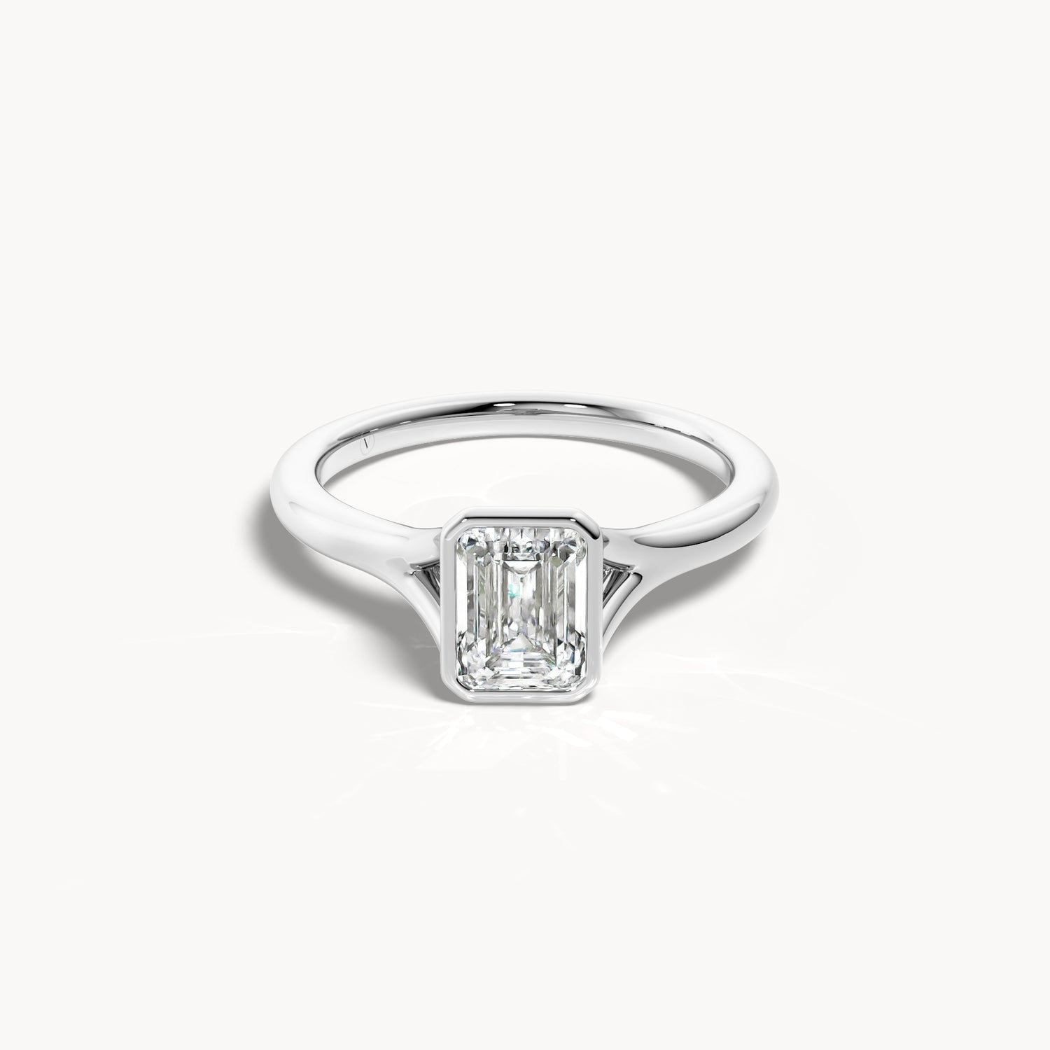 Bezel Verlobungsring Emerald