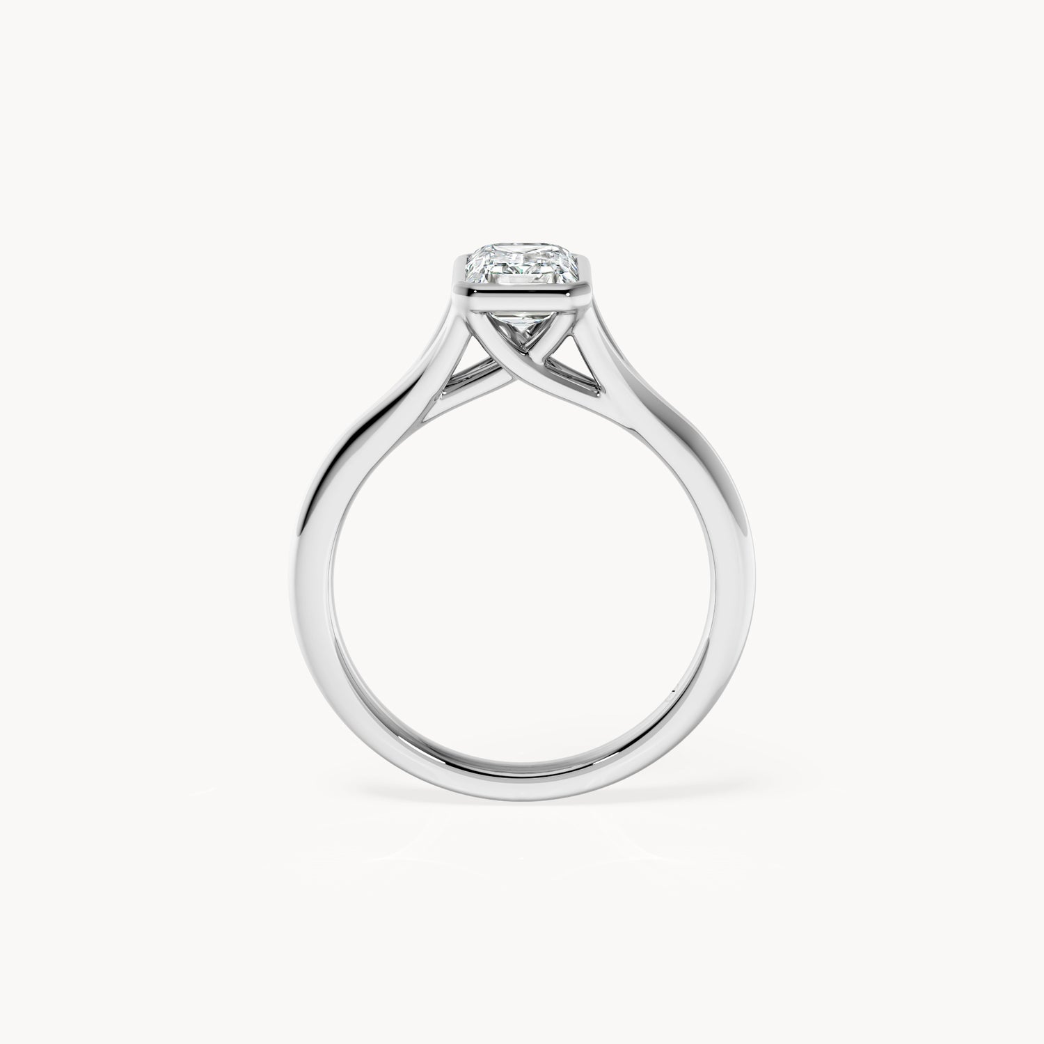 Bezel Verlobungsring Emerald