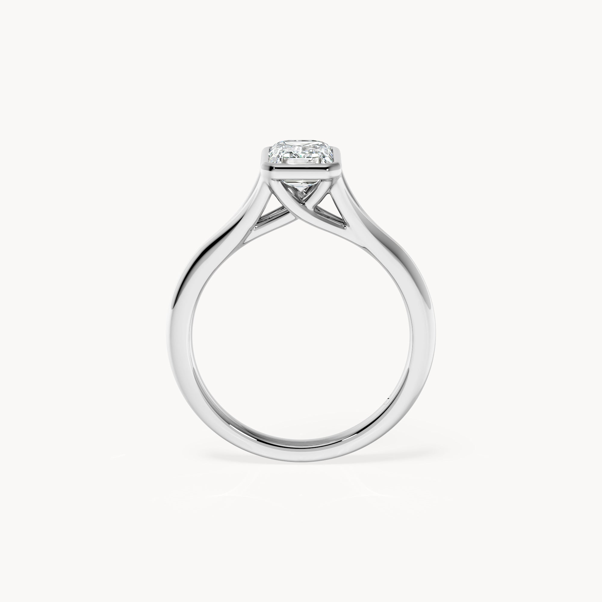Bezel Verlobungsring Emerald