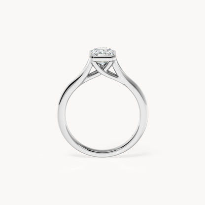 Bezel Verlobungsring Emerald