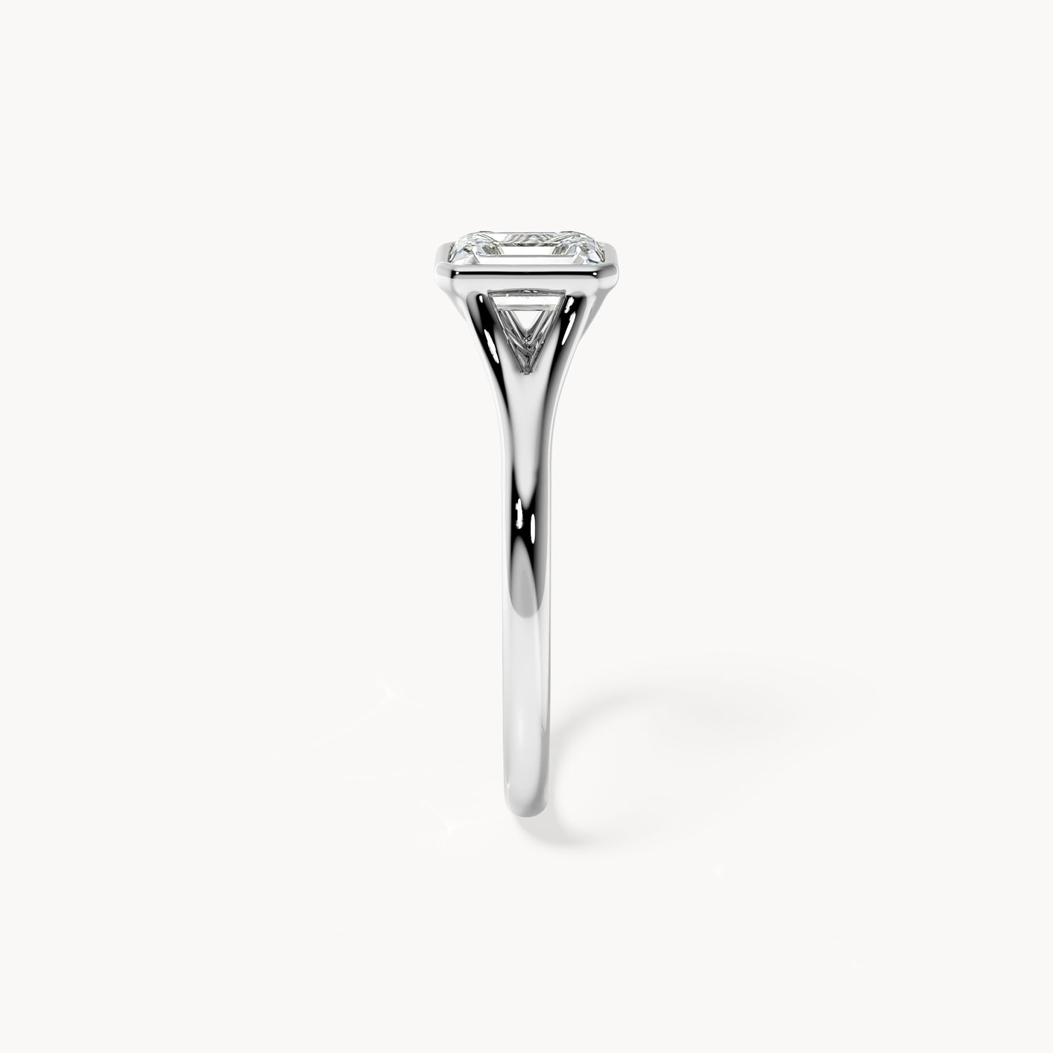Bezel Verlobungsring Emerald
