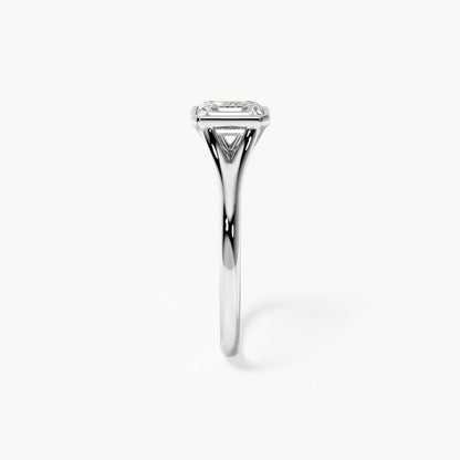 Bezel Verlobungsring Emerald