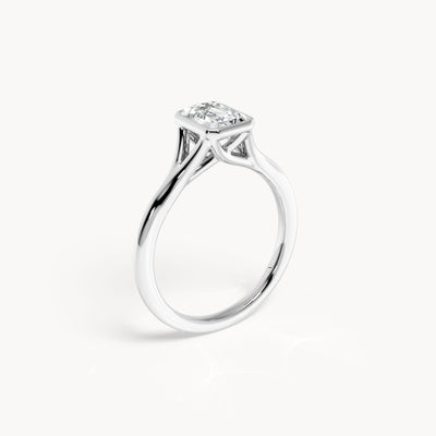 Bezel Verlobungsring Emerald