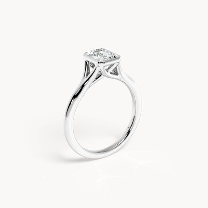Bezel Verlobungsring Emerald