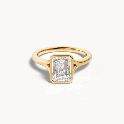 Bezel Verlobungsring Emerald