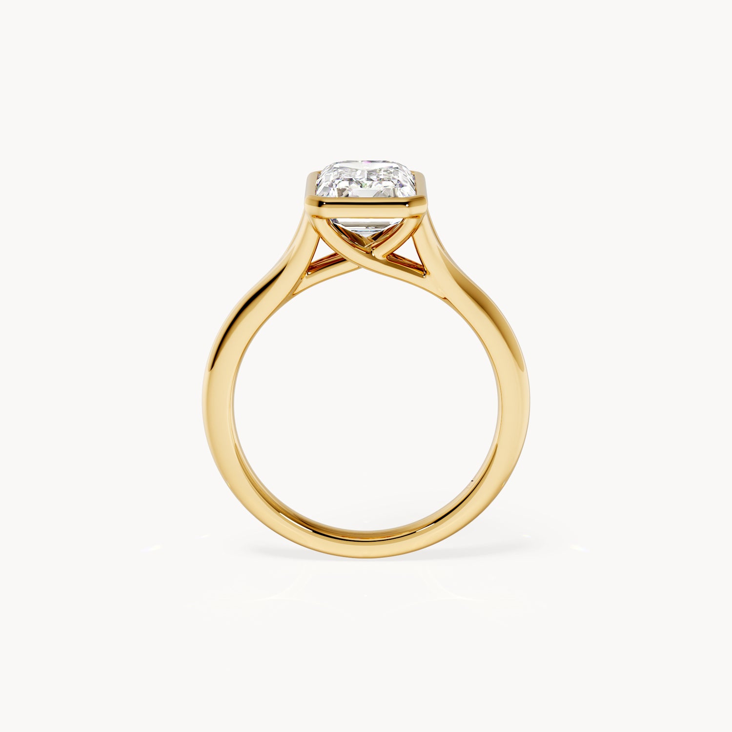 Bezel Verlobungsring Emerald
