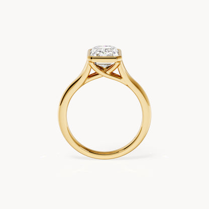 Bezel Verlobungsring Emerald