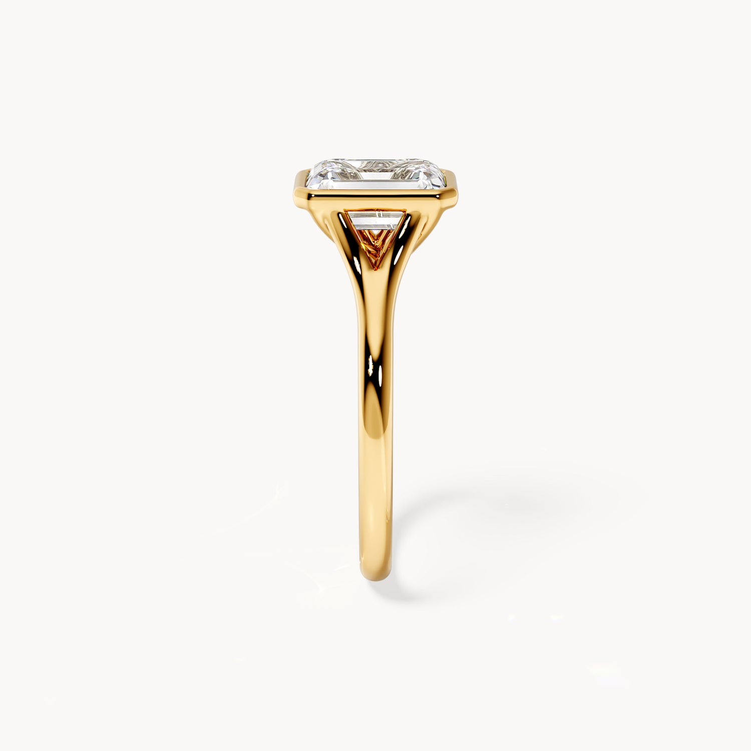 Bezel Verlobungsring Emerald
