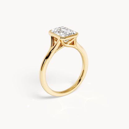 Bezel Verlobungsring Emerald