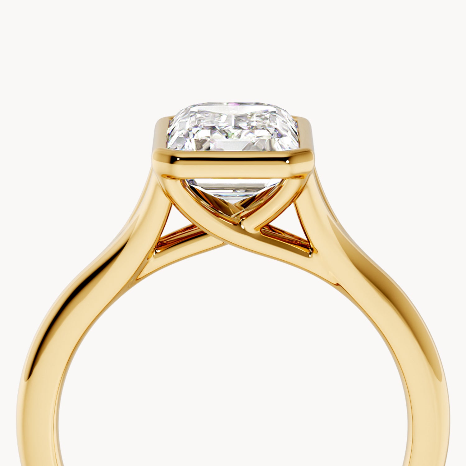 Bezel Verlobungsring Emerald