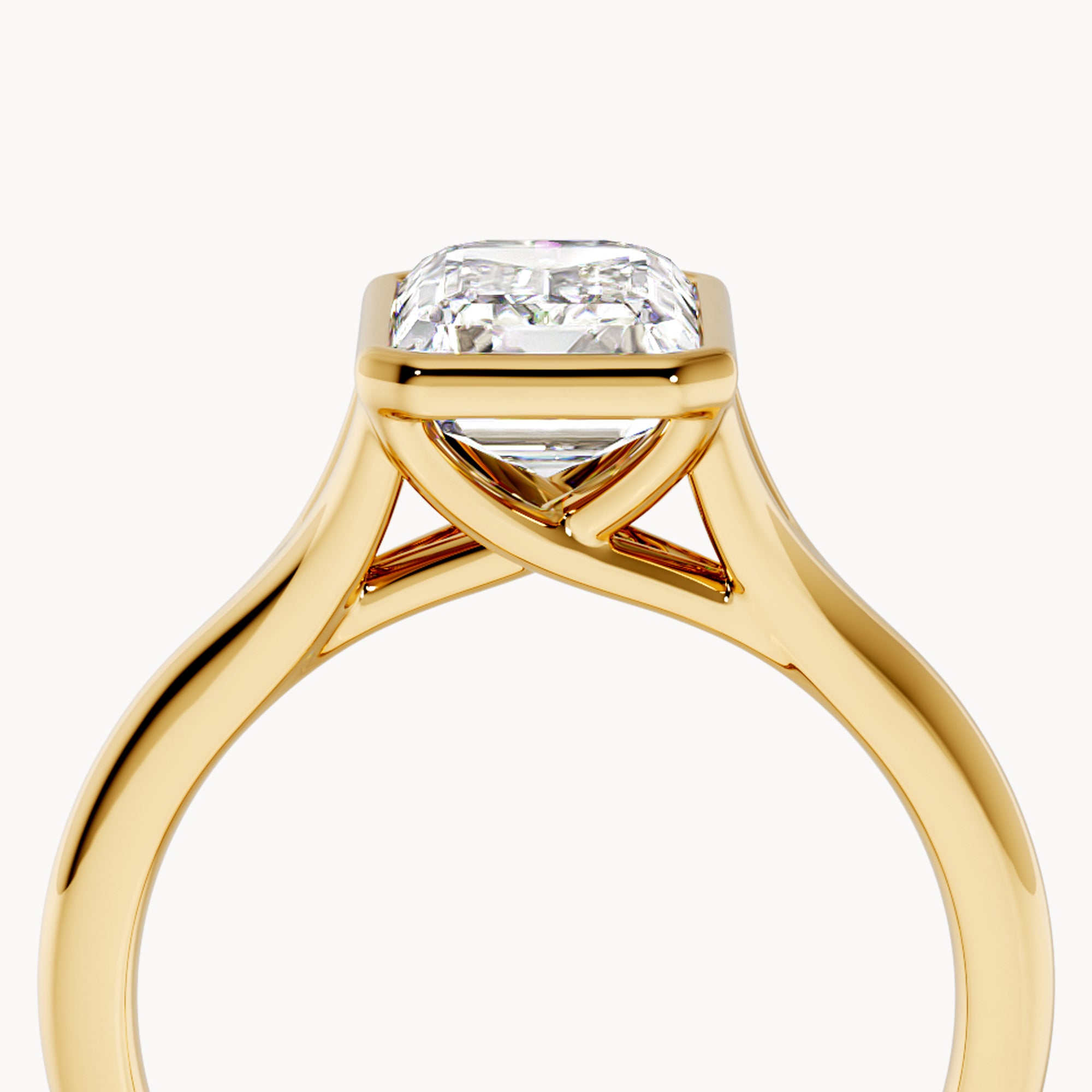 Bezel Verlobungsring Emerald
