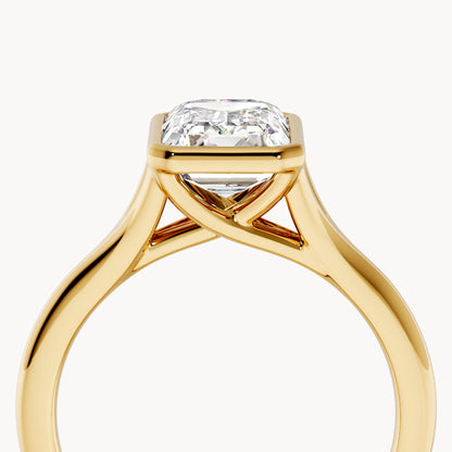 Bezel Verlobungsring Emerald