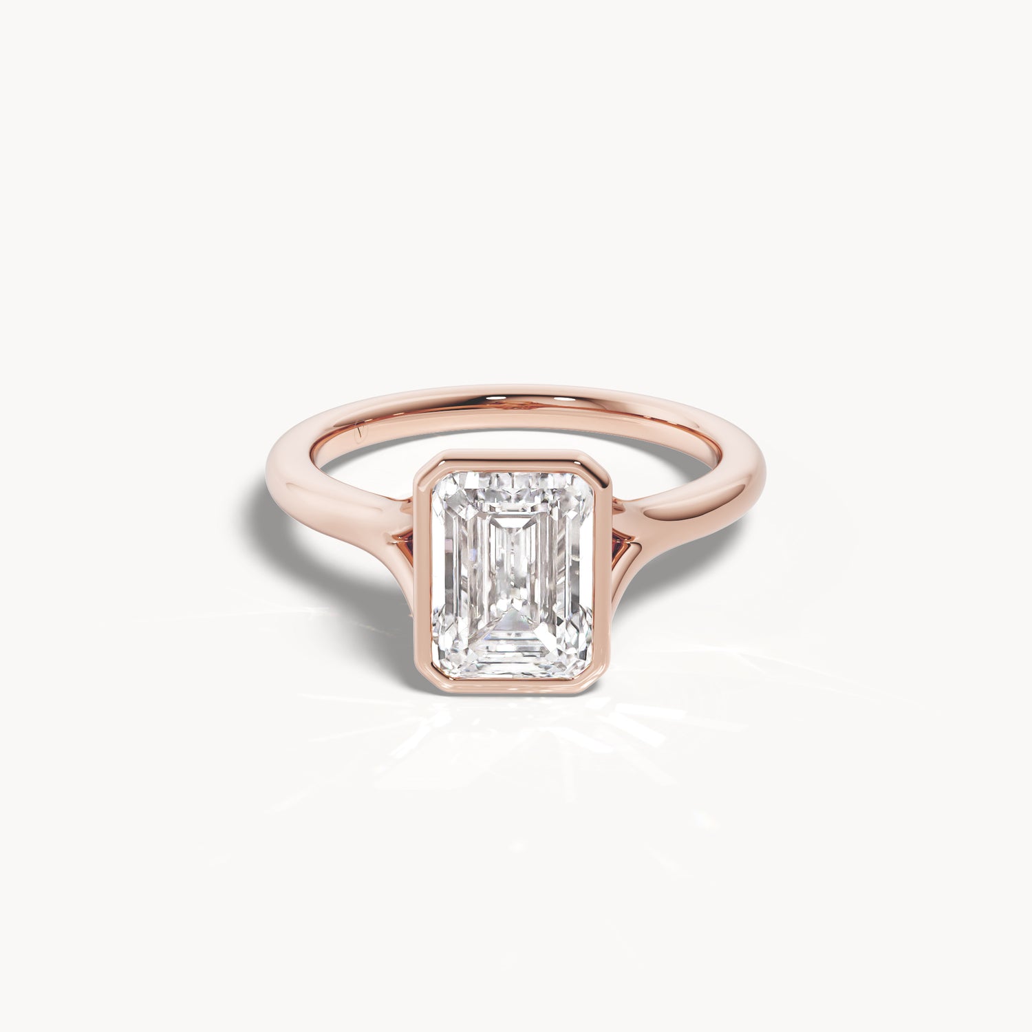 Bezel Verlobungsring Emerald