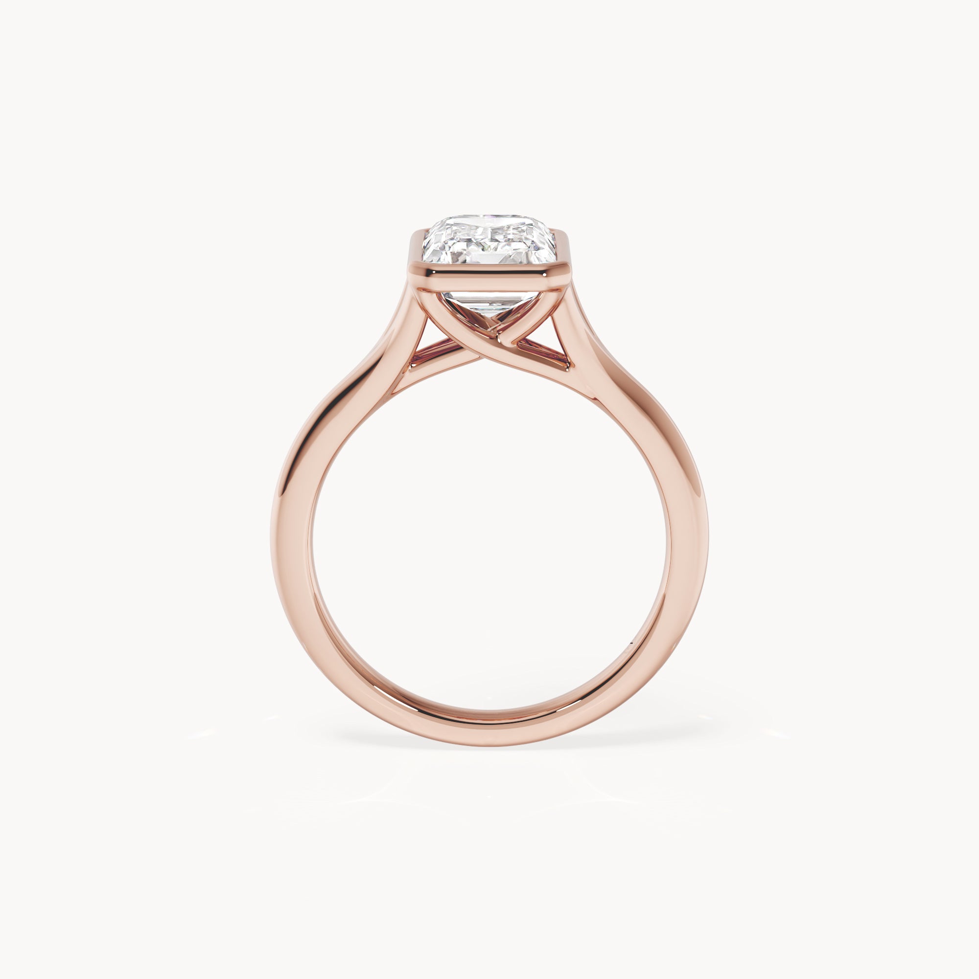Bezel Verlobungsring Emerald