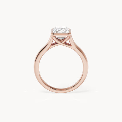 Bezel Verlobungsring Emerald