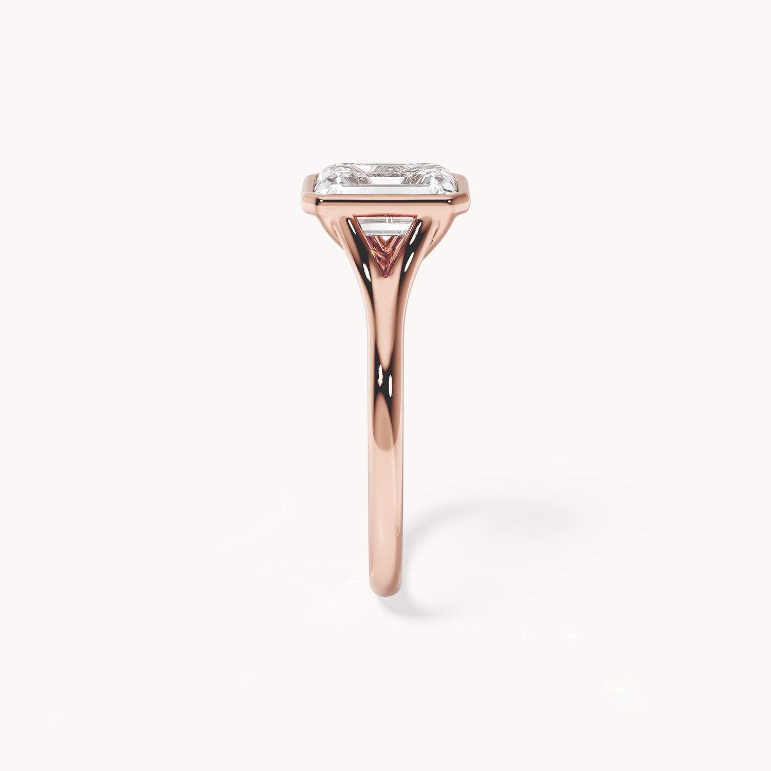 Bezel Verlobungsring Emerald