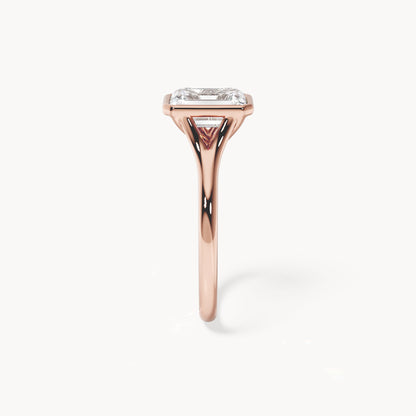 Bezel Verlobungsring Emerald