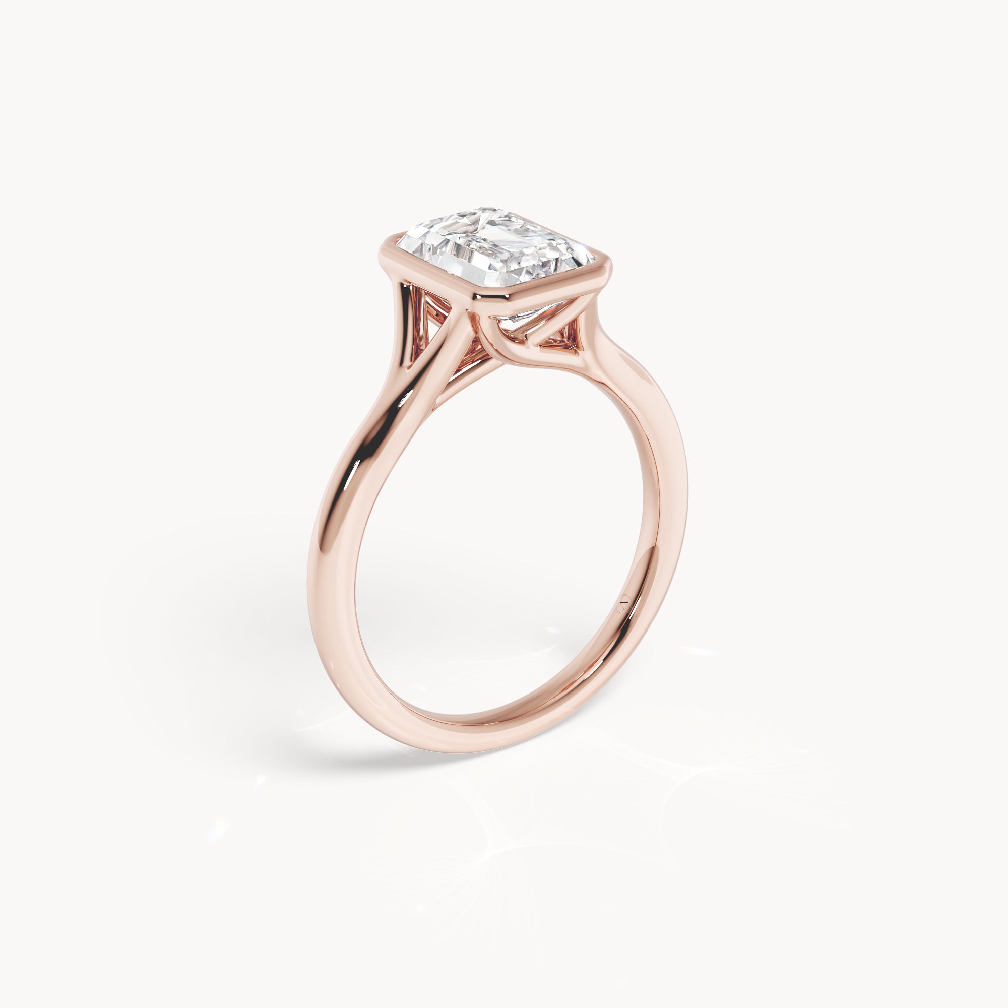 Bezel Verlobungsring Emerald