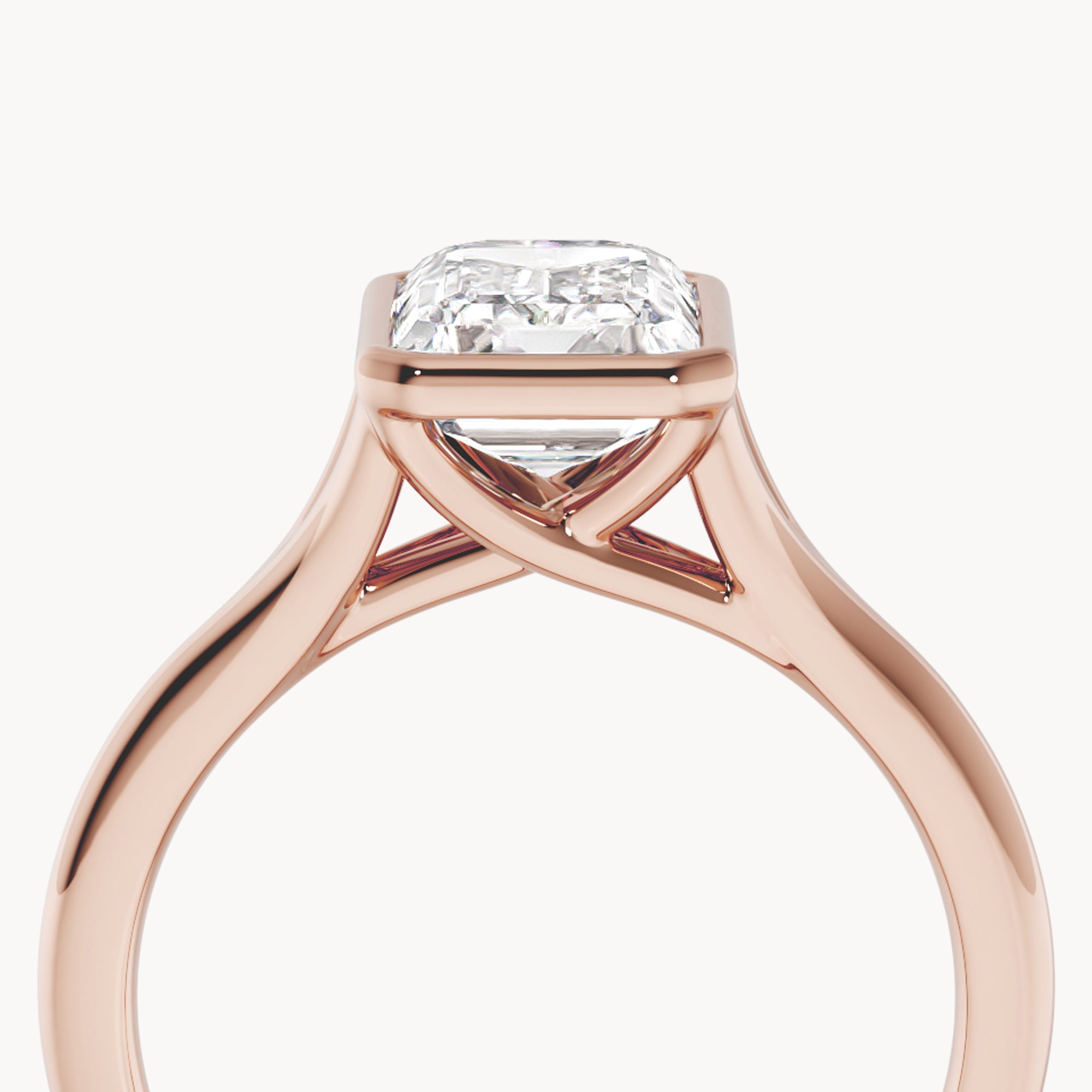 Bezel Verlobungsring Emerald
