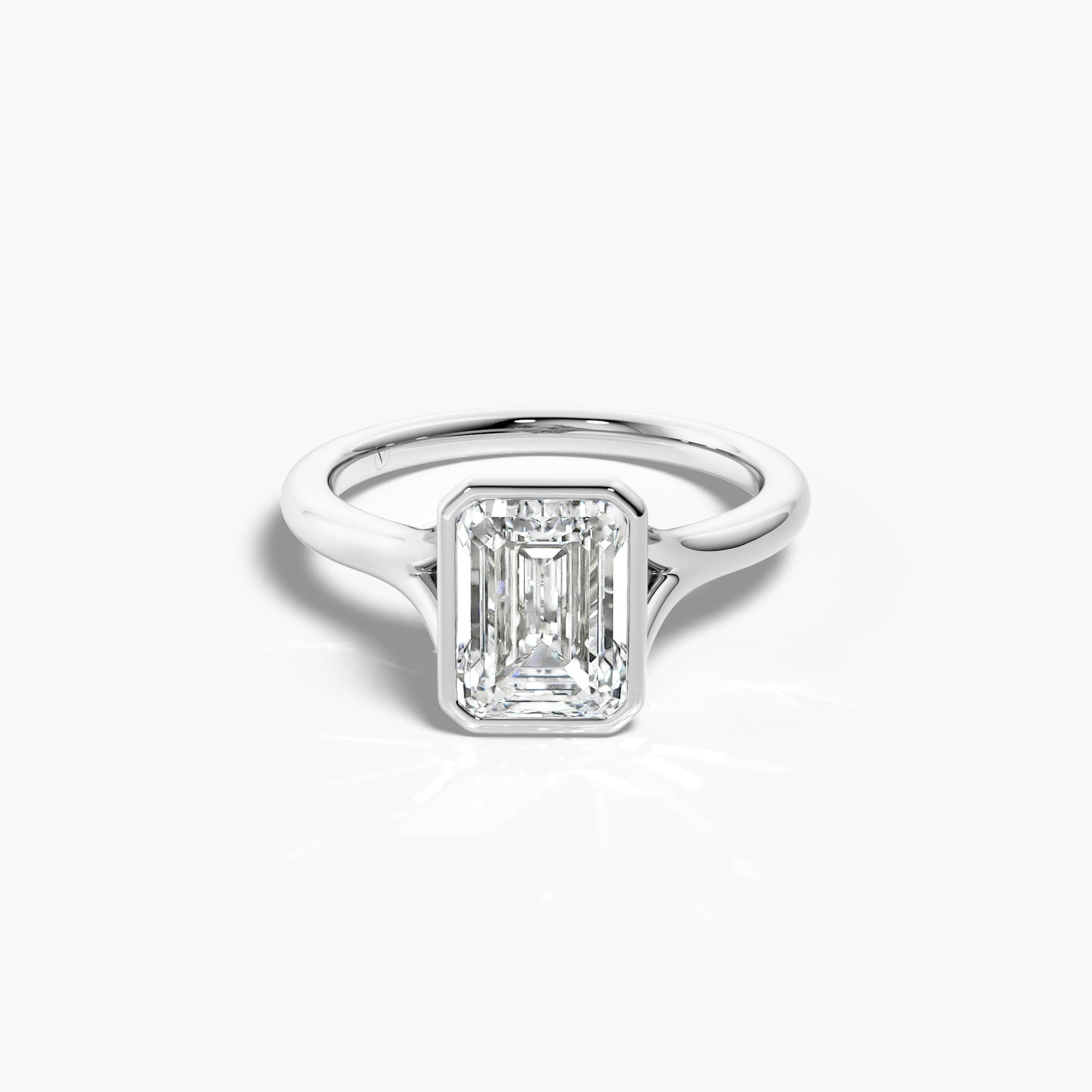 Bezel Verlobungsring Emerald
