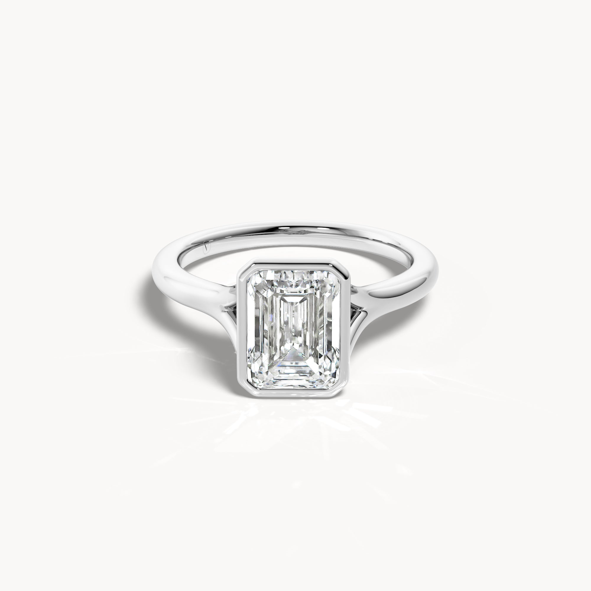 Bezel Verlobungsring Emerald