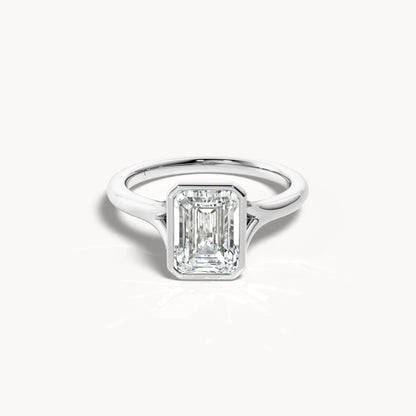 Bezel Verlobungsring Emerald