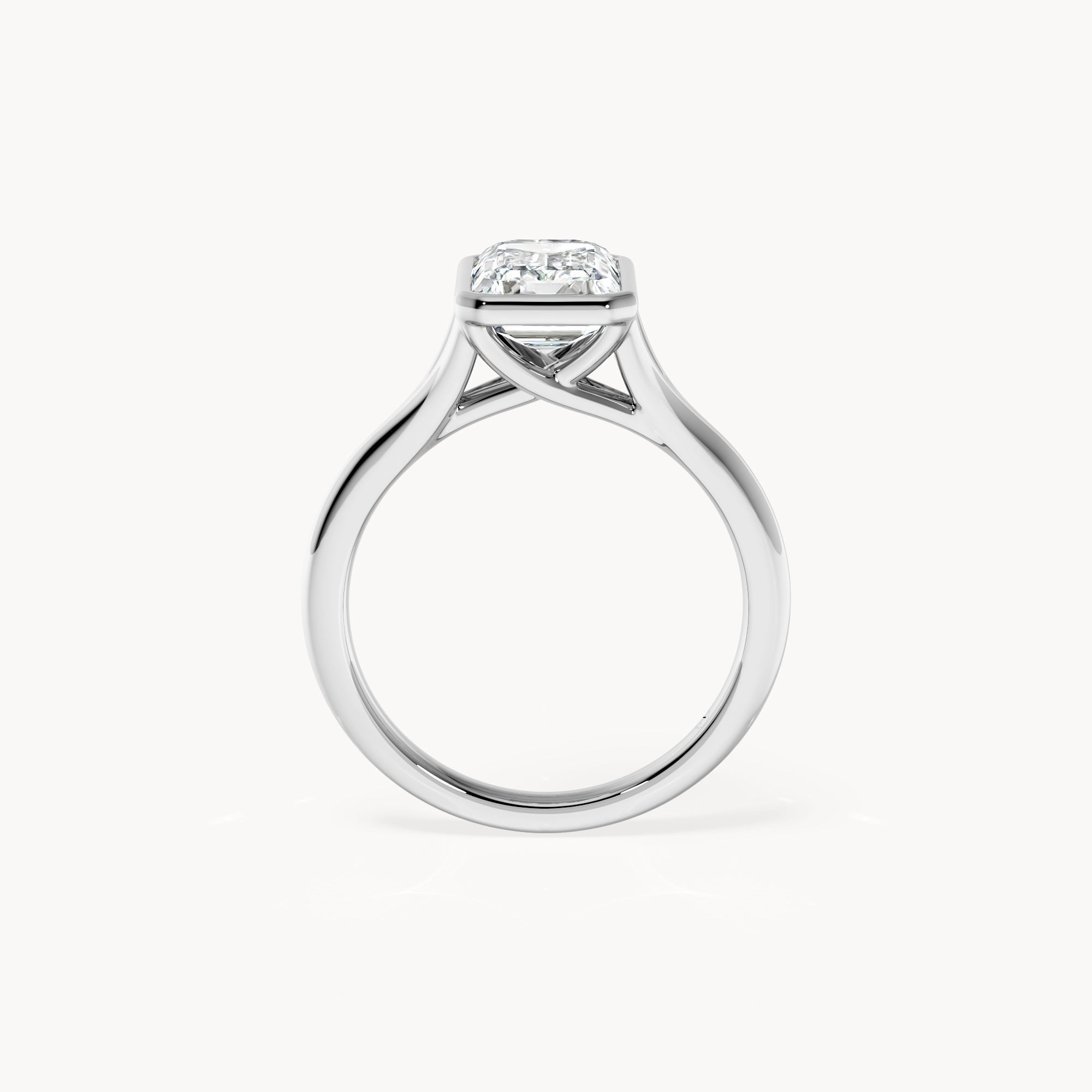 Bezel Verlobungsring Emerald