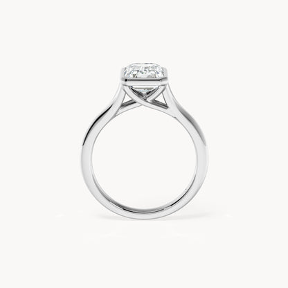 Bezel Verlobungsring Emerald