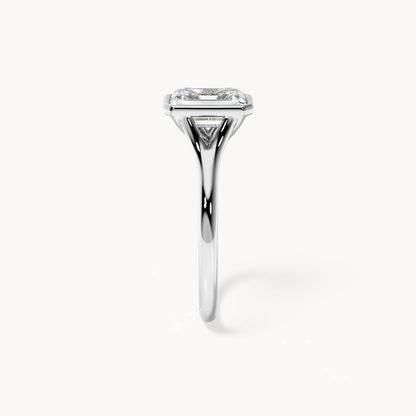 Bezel Verlobungsring Emerald