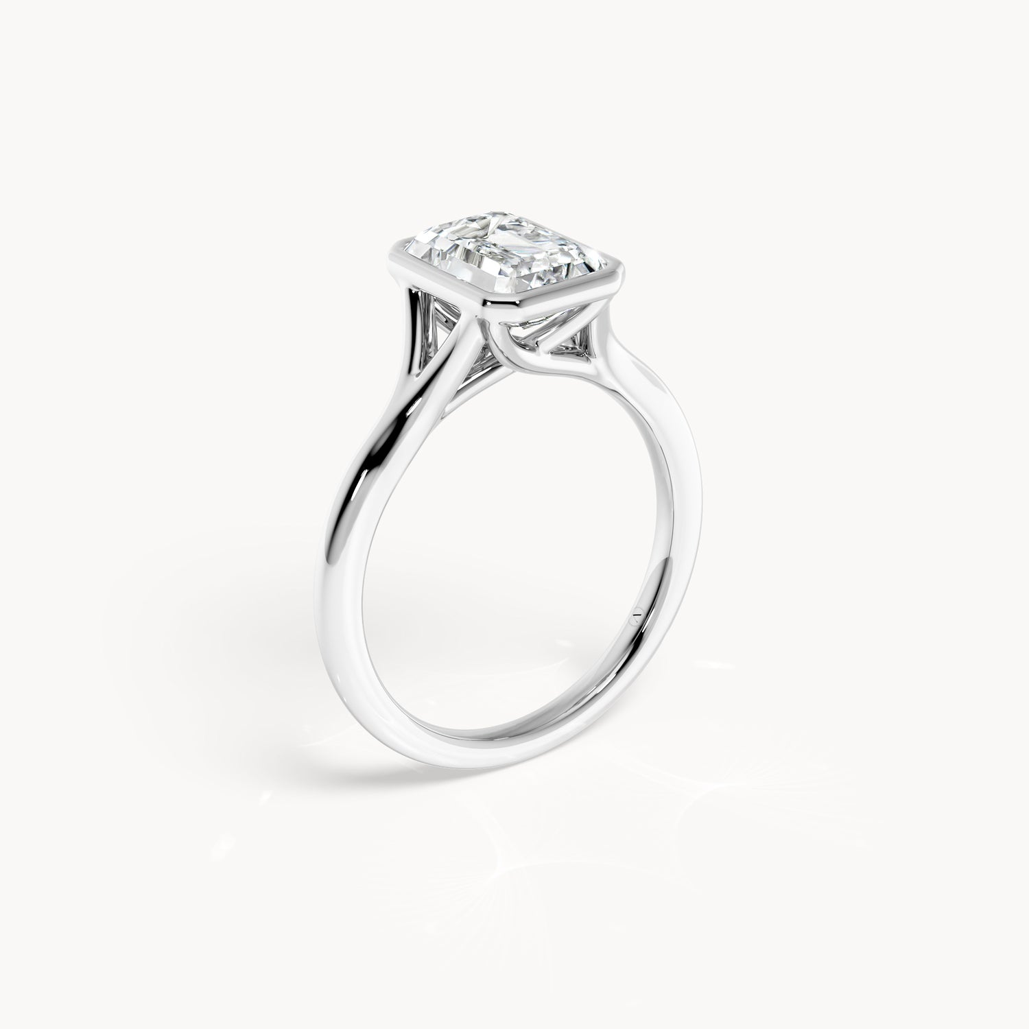 Bezel Verlobungsring Emerald