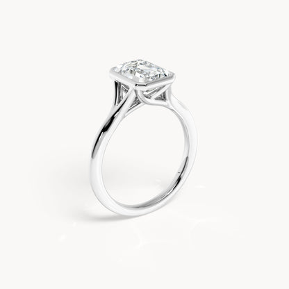 Bezel Verlobungsring Emerald