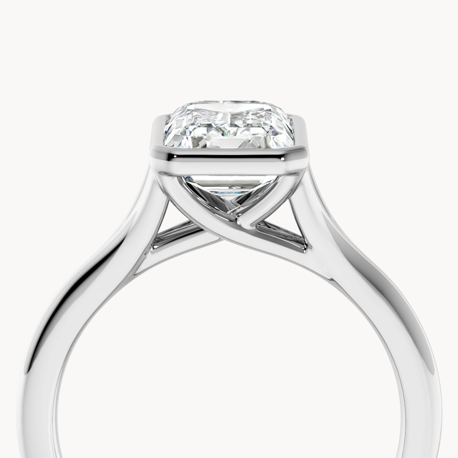 Bezel Verlobungsring Emerald